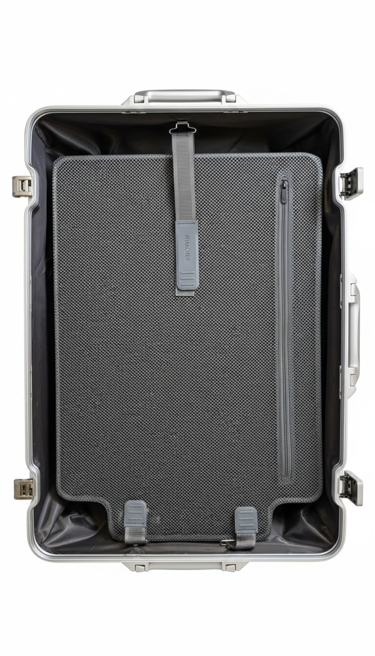 Rimowa Original Check-In L suitcase in silver.