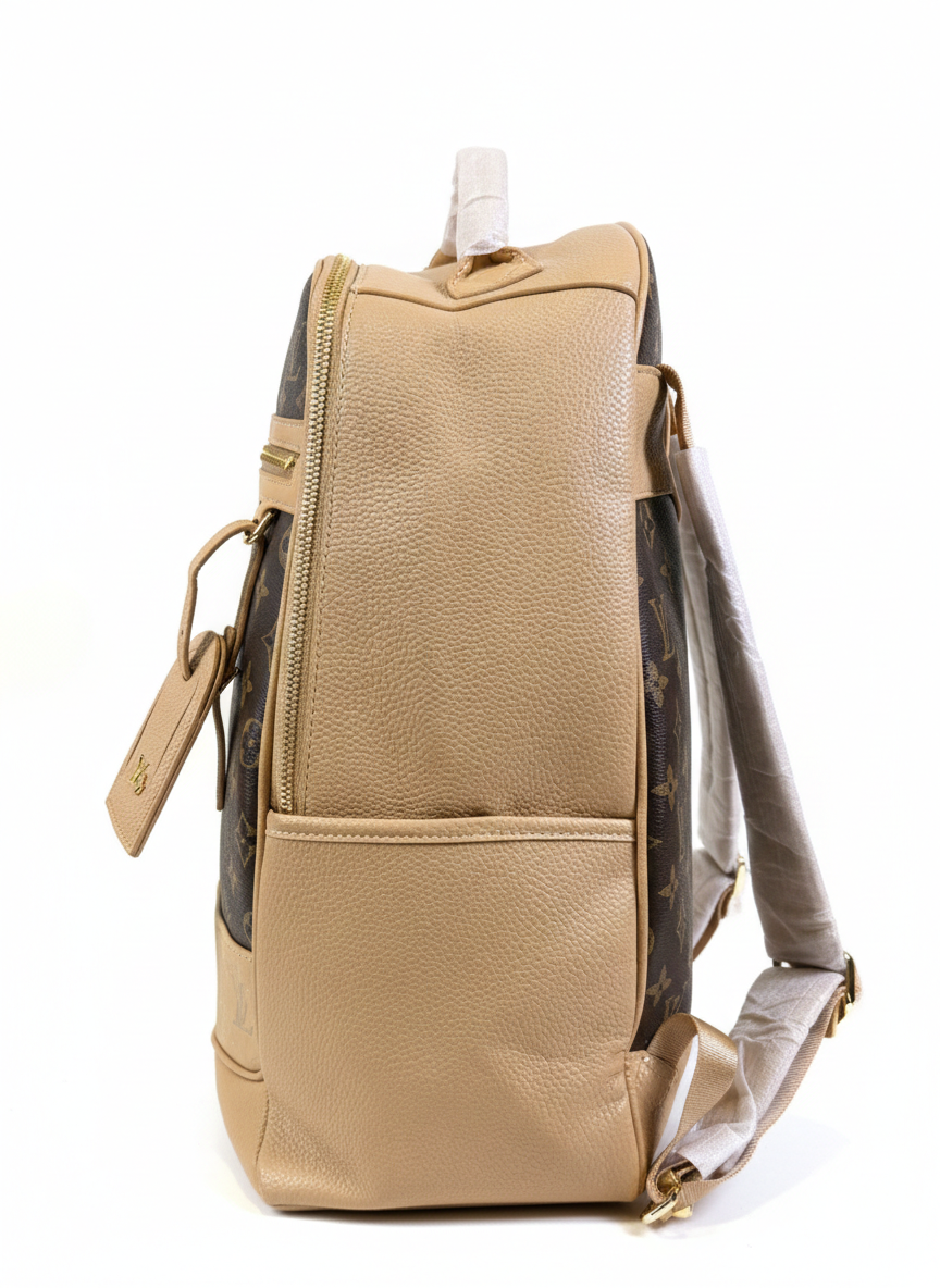 LOUIS VUITTON Monogram Outdoor Backpack Brown Beige