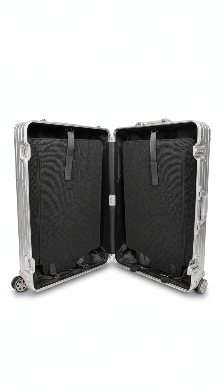 Rimowa Original Check-In L suitcase in silver.