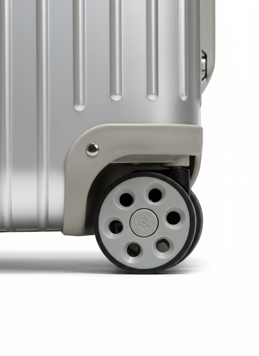 Rimowa Original Check-In M suitcase in silver. Medium size