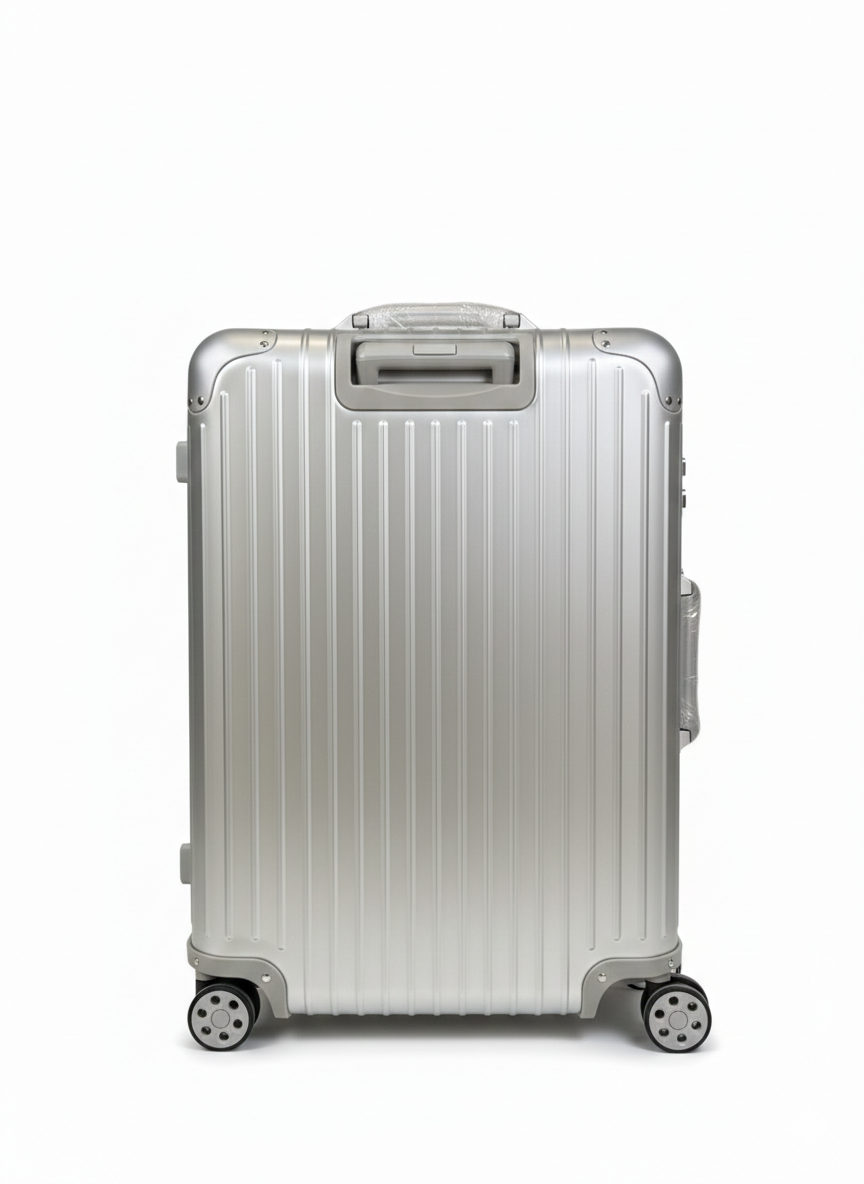 Rimowa Original Check-In M suitcase in silver. Medium size