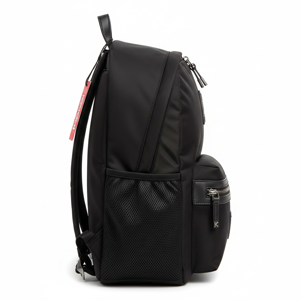 Kenzo Kenzography canvas backpack black