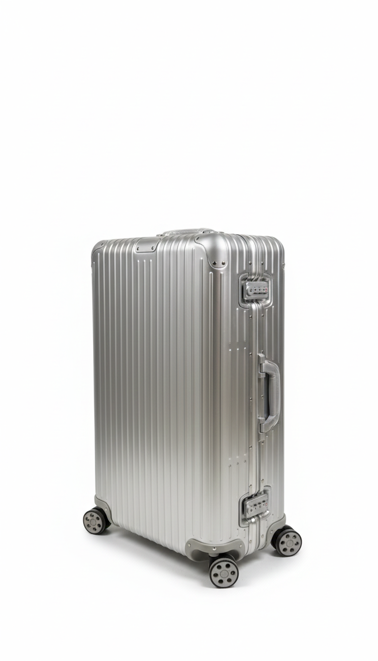 Rimowa Original Check-In L suitcase in silver.
