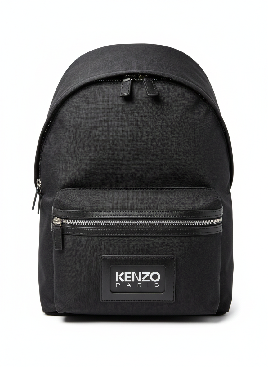 Kenzo Kenzography canvas backpack black