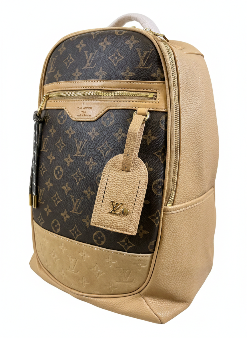 LOUIS VUITTON Monogram Outdoor Backpack Brown Beige