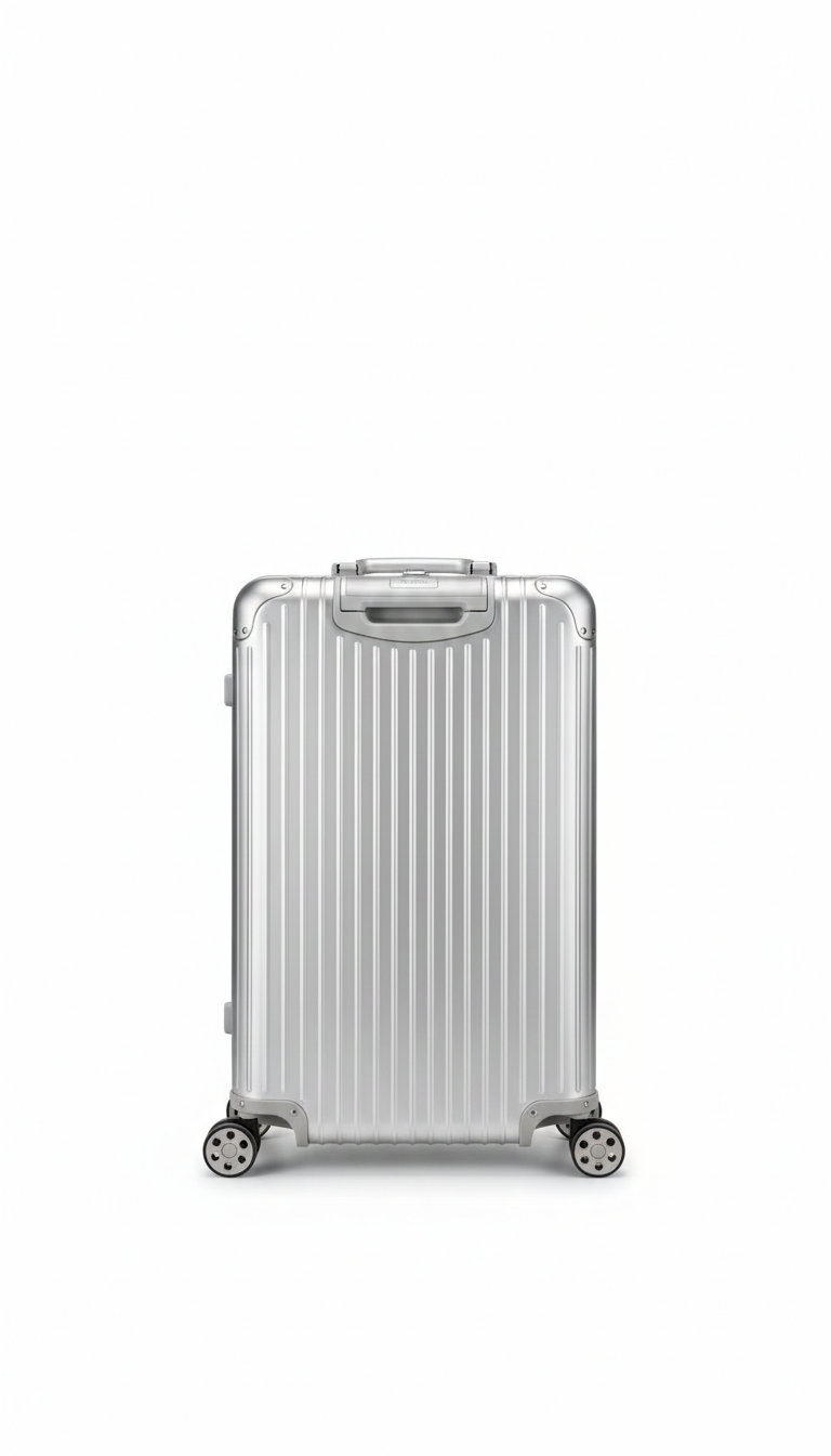 Rimowa Original Check-In L suitcase in silver.