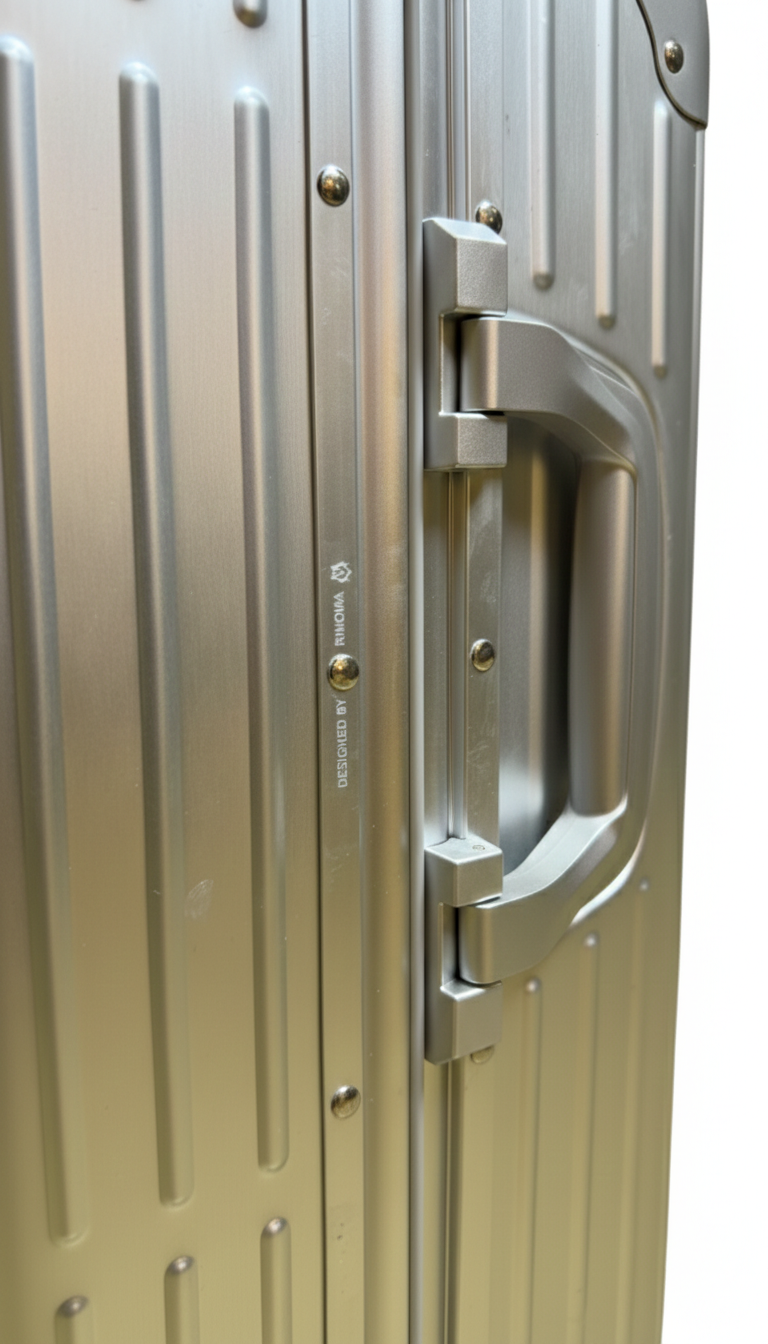Rimowa Original Check-In L suitcase in silver.
