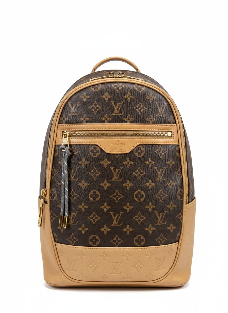 LOUIS VUITTON Monogram Outdoor Backpack Brown Beige