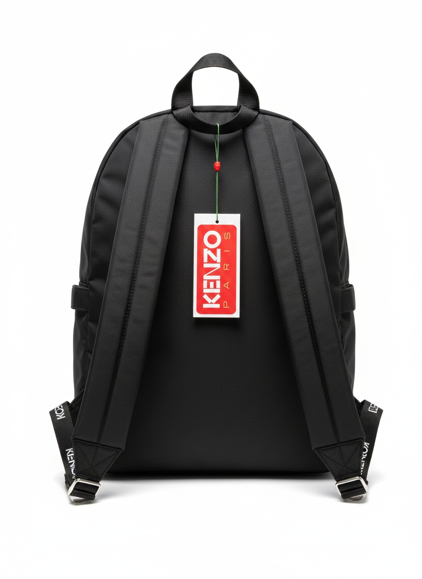 Kenzo Kenzography canvas backpack black
