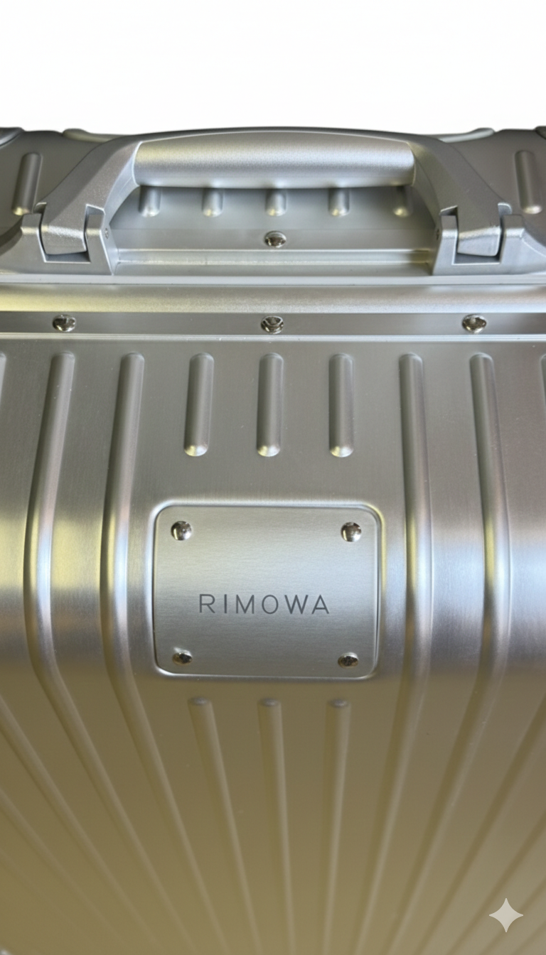 Rimowa Original Check-In L suitcase in silver.