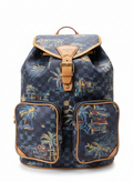 Louis Vuitton Montsouris Cargo Backpack in the Damier Palm Trees jacquard cotton motif
