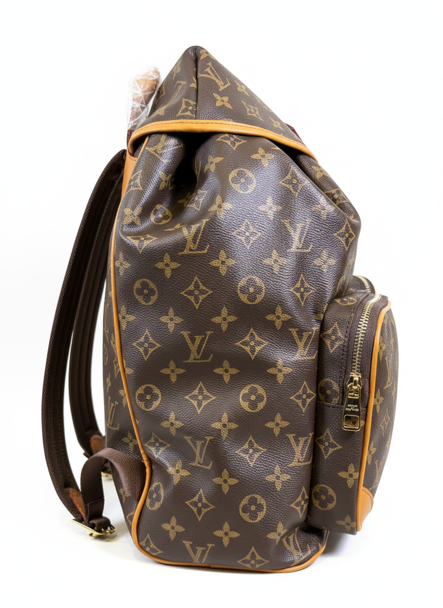 Louis Vuitton Montsouris Cargo Backpack in Monogram canvas with aged leather detailing