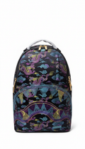 Sprayground Embroidered Dragons DLX backpack made from durable faux leathe