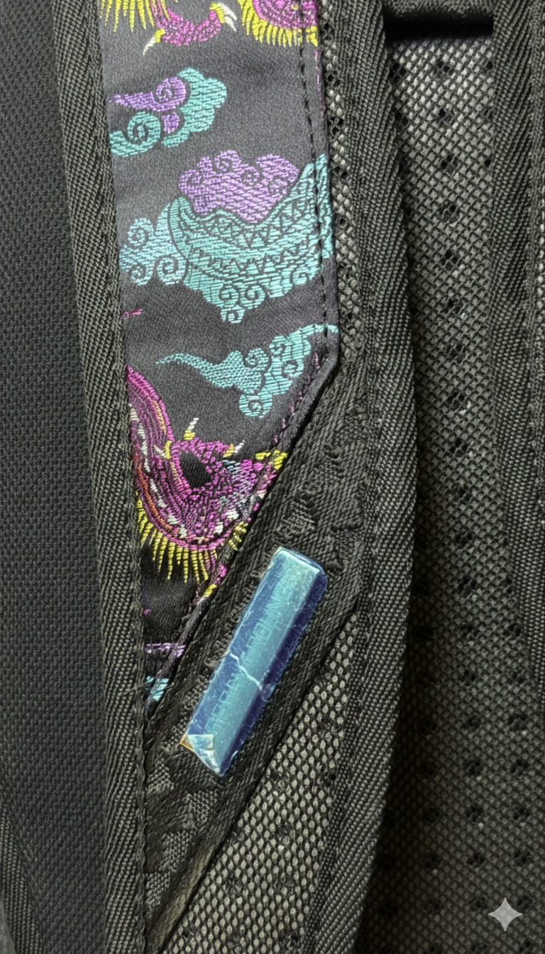 Sprayground Embroidered Dragons DLX backpack made from durable faux leathe