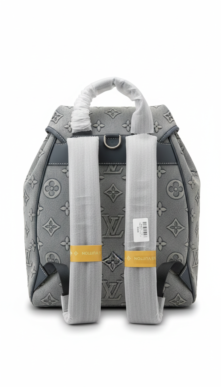 Louis Vuitton Montsouris backpack in washed monogram denim canvas